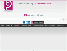 Tablet Screenshot of polyplasextrusions.co.uk